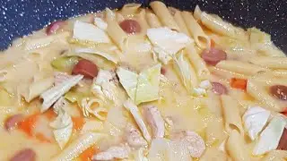 Chicken macaroni sopas.