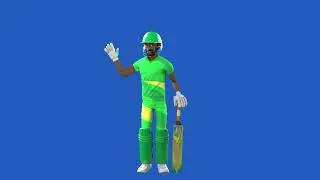 3D Cricket Player Magic: Unleash Your Game with Animated Green Screen: 
