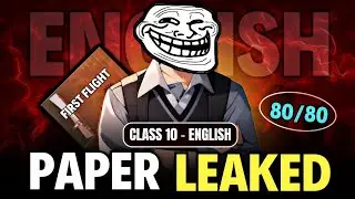Class 10 : English Paper LEAKED! | 30 most important questions English class 10 | Class 10 english🔥