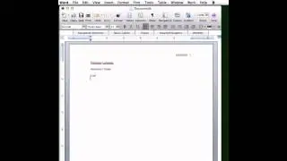 MacIntosh MLA Style Template