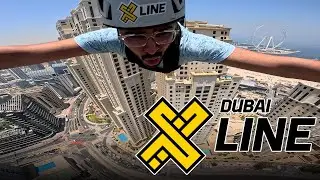 DUBAI MARINA ZIPLINE - XLINE 🔥|| WORLD'S LONGEST URBAN ZIPLINE!😱