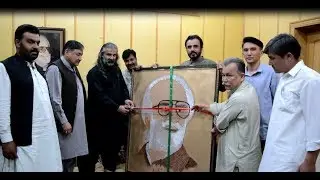 Nawab Akbar Bugti Portrait Prepare with Nails
