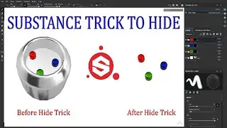 Hiding Parts of your Model in Substance Painter - how to hide & un-hide shell in Substance Painter