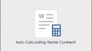 Creating a Fillable Rental Contract in Word with Auto-Calculations | XML Mapping & Macros Tutorial