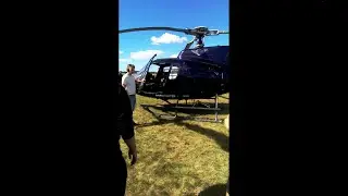 First helicopter ride