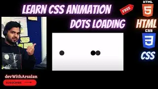 Dots Loading Animation with HTML and CSS for beginners | PURE HTML CSS | HTML, and CSS in Hindi