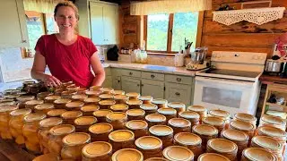 I Canned 200 lbs of Peaches in One Day! | Tips, Recipes & Full Outdoor Kitchen Organization