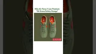 Nike Air Force 1 Low Premium “Oil Green/Safety Orange”