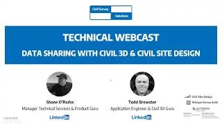 Civil Survey Solutions - Webcast: Data Sharing with C3D & CSD
