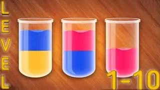 Sort Em All -- Water Puzzle Level 1 2 3 4 5 6 7 8 9 10 Android Gameplay Walkthrough Big Panda Studio
