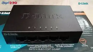 D LINK DGS 105GL SWITCH HUB 5 PORT GIGABIT