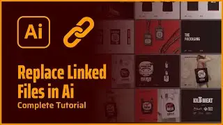 How to Change Linked files in Adobe Illustrator | graphic design tutorial | 