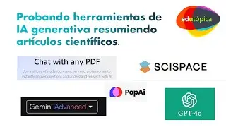 IA generativa resumiendo artículos científicos. #IA