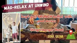 Brunch buffet with pool access | Steigenburger Doha Qatar #rgcapturedmoments #steigenbergerhotel