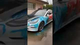 Spray Painting A Tesla 