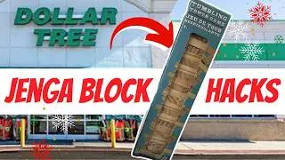 BRILLIANT Dollar Tree DIY HACKS Using Tumbling Tower JENGA Blocks | Christmas DIY Decor