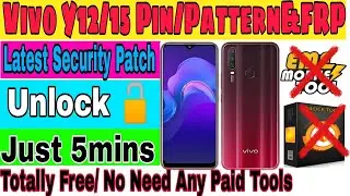 VIVO Y12/Y15 Pattern Pin FRP High Security Unlock Done 2022 ll Unlock Fail Error Solove