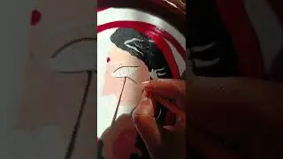মাটির থালা পেন্টিং🖌#drawing #fabricart #art #durgapuja #durgamaa #like #subscribe