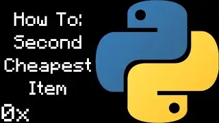 How to get second cheapest item in set | Python