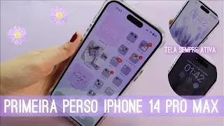 PRIMEIRA PERSONALIZAÇÃO NO IPHONE 14 PRO MAX | AESTHETIC LILÁS | DEEP PURPLE