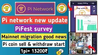 pi network new update | pifest survey | pi coin sell | pi network new update today