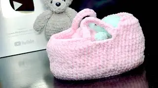 Video Tutorial Cradle crochet 💫 Bear in the cradle crochet 🤩