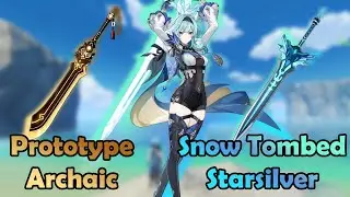 Eula C0 F2P WEAPON COMPARISON | Prototype Archaic vs Snow-Tombed Starsilver