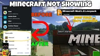 New Easy Trick To Import Mods To Minecraft PE 1.21 android1314 Minecraft Option Not Showing Solved