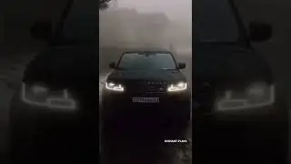 Range rover in fog 🥶 Amazing headlights 😍 #shorts #youtubeshorts #supercar #rangerover