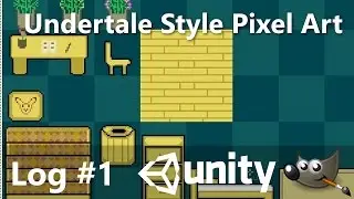 Undertale Style Pixel Art in GIMP | 2D RPG Unity 5 Game Dev Log #1