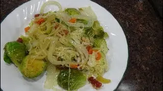 Low Carb Brussel Sprouts and  bacon