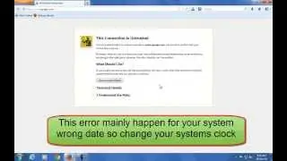 How to Fix  This connection is untrusted error on Mozilla Firefox [solved]