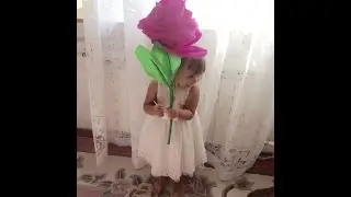 Huge paper flower. How to make