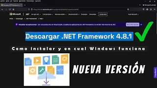 Download and Install the Net Framework 4.8.1 Latest! 😎From the Official Microsoft Page!🖥️