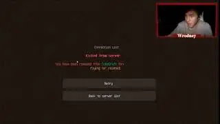 Getting Kicked for Flying on Cubecraft....