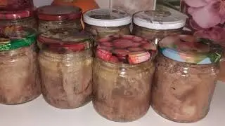 Тушёнка ассорти из утки и бройлера в Белорусском автоклаве на пару