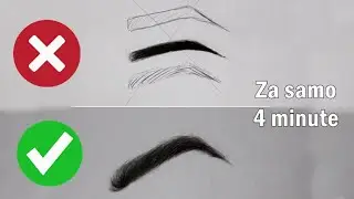 Kako nacrtati obrve, EASY TUTORIAL