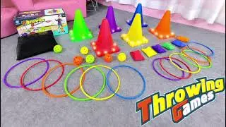 Light Up Sport Game 3in1 Roadblock Throwing Party Toys