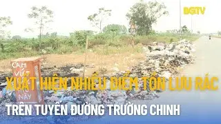 Xuất hiện nhiều điểm tồn lưu rác trên tuyến đường Trường Chinh