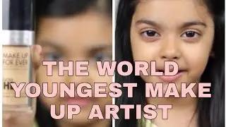 THE YOUNGEST MAKE UP ARTIST||DOES HER MAKE UP||AMAZING