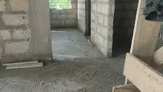 Building 🏫 in Ghana. Wow 😮   Ground Floor Concrete Looking Great. Air BNB 4 Apartments.