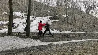 Длинный кулак Великого предела Изначального хаоса. Парная работа.