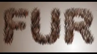 How to create fur/hair like text in GIMP