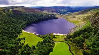 Lough Tay - Guinness Lake in Co. Wicklow, Ireland - Cinematic 4K Video DJI Drone Video