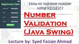 Java Validation: Validating a Number | How to Accept Only Numbers From JTextfield in Java Swing