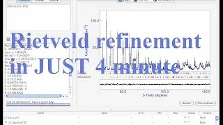 Rietveld refinement in 4 minute │The simplest way to refine XRD results │ using MAUD