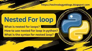 nested for loop in python | nested for loop in python 