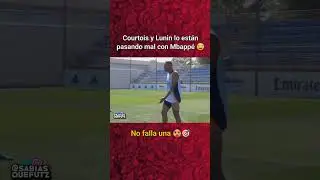Courtois & Lunin 🆚️ Mbappé 🔥🔥 | #football #footballshorts #futbol #soccer