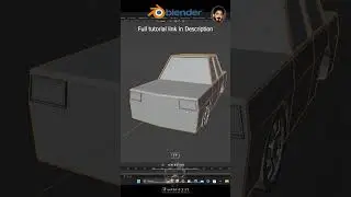 Fast Forward Lowpoly Car Modeling Tutorial in Blender | Short Preview #shorts #blender