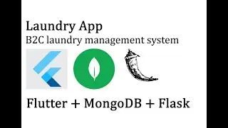 Laundry App : Using Flutter + MongoDB + Flask